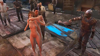 Sesso Di Gruppo Pubblico A Diamond City Con Personaggi Mobili