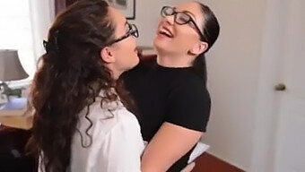 Big Natural Tits And Tight Asses In A Lesbian Scene