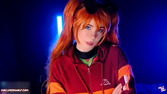 Asuka Langley Nyder Oral Nydelse Og En Cumshot I Sin Fisse.