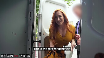 Redhead Sophia Locke, A Young And Innocent Widow, Gets Her First Big Dick Experience In A Public Place.