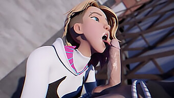 Experience The Thrill Of Spider-Gwen'S Deepthroat And Big Ass In 3d