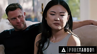 Lulu Chu Stumbles Upon Her Neighbor'S Bdsm Tape Featuring Seth Gamble And Kimmy Kimm