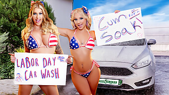 Mature And Young Women Explore Bdsm Desires In Steamy Car Wash Encounter