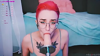 Adorable Girl Enjoys Oral Sex From A Realistic Toy