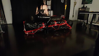 Gay Machine Bondage With Latex And Slapping