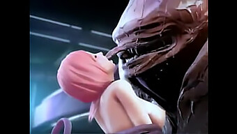 Cute Girl Gets Anal From Alien In 3d Hentai Video