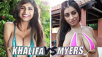 Muslimanski Boginji Mia Khalifa In Violet Myers Se Združita V Vročem Kompilacijskem Videu