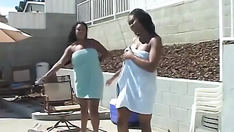 Ebony Couple Indulges In Steamy Outdoor Sex With Sex Toy