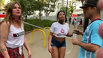 Sao Paulo Street Domination: Women On Leashes And Teen Kinks