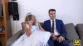 Debt Collector Forces A Wedding Dress-Clad Bride Into Sexual Submission